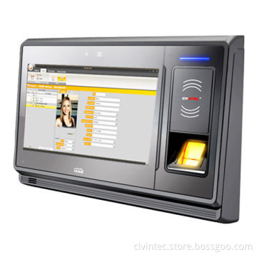 Time Attendance and Access Control System, NFC and RFID Reader with Controller, Touchscreen, Wi-Fi